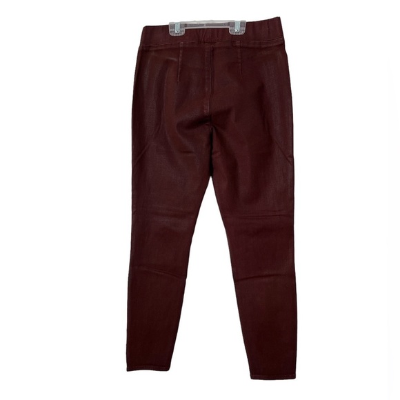 🆕 Pistola Aritzia Coated Black Cherry Jeggings - Picture 2 of 8